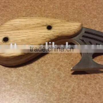 Hot Selling Antique Wooden Handle Bottle Opener Wooden Beer Bottle Opener