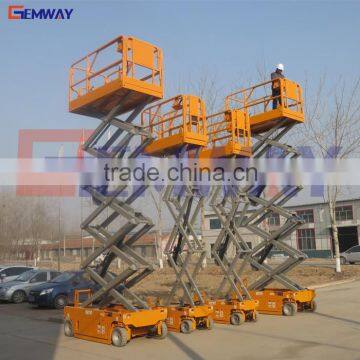 Low price battery power self propelled small electric scissor lift