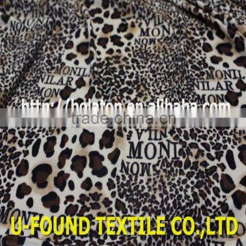 China Kintted Velvet Factory Printed KS Polyester Spandex Knit Velvet For Garment