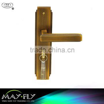 TRI-CIRCLE zinc alloy lever door lock and handle,lever handle door lock set