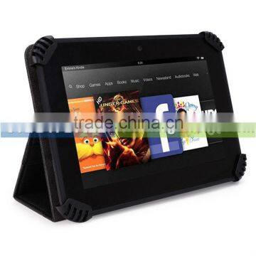 Black Universal Book Style Cover Case with Built-in Stand [Accord Series] For Song S1 Tablet