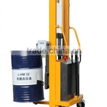 Electric Drum Tilter Stacker Capacity 500Kg Lifting Height 1600mm