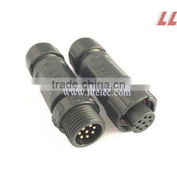 M12 8 pins field installable male to female waterproof connector