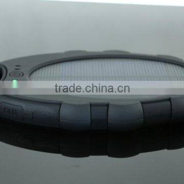 5000mAh Waterproof Solar Power Bank Dual USB Backup External Battery Charger for IPhone Samsung HTC Huawei Xiaomi Cell Phones photo-5