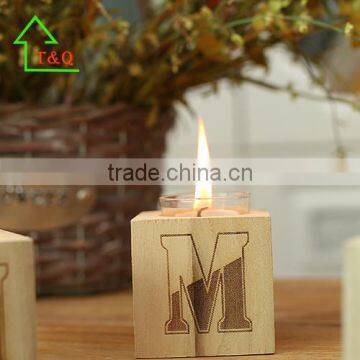 2016 Unique Creative Cheap Tealight Wooden Home Candle Holder
