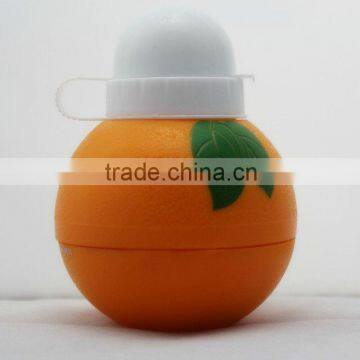 plastic Orange drinking water bottle for children gift