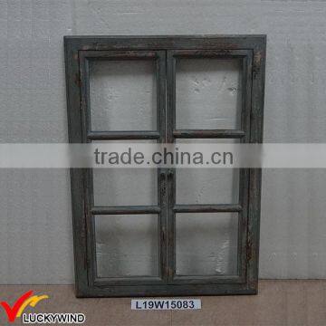 Antique Distressed Grey Wooden Window Frames Designs