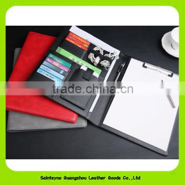 16044 Good quality custom logo genuine leather document holder