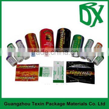 Good quality free sample customized printed 18650 battery shrink wrap label sleeve packing