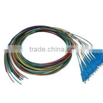 manufacture supply 12 color SC generous head 12 core fiber optic sc pigtail