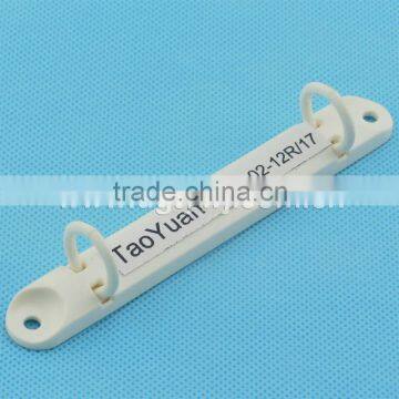 plastic binder clip for ring binder files, plastic hole folder