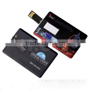 Custom Promotional Business Card USB Flash Drive Gift, Full Body Painting Black Blank Credit Card Memory Stick Bulk Wholesale photo-5