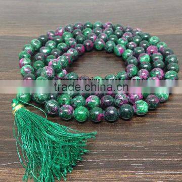 Ruby Zoisite jap Mala For Sale | Buy Mala Beads Wholesale from Prime Agate Exports