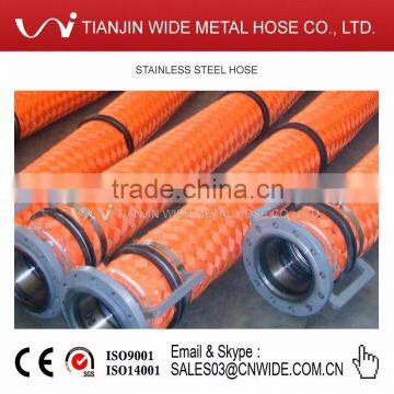 PVC Guard Nylon Braided Cover Flexible Hose with Flange