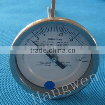 All stainless steel thermometer with welding handle