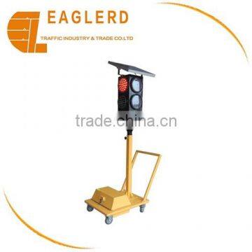LED solar movable pedestrian traffic signal light