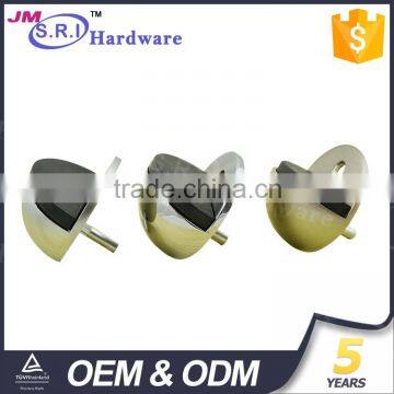 High end semicircle zinc alloy glass door stopper