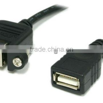 Panel mount USB 2.0 B female socket to A female socket