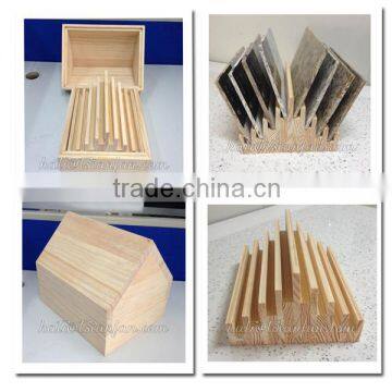 PB030---Wooden quartz stone display box