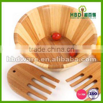 Wooden Salad Bowls With Server Set photo-3