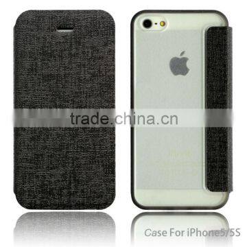 For top fashion iphone 5 5g protective leather case