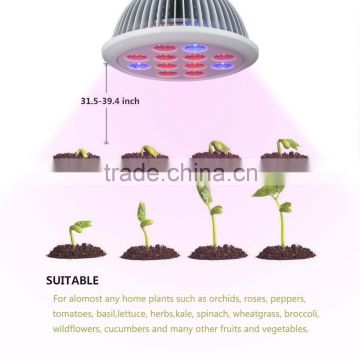 red blue uv ir led grow light 12 watts E27