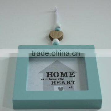 becautiful, beaded and small decorative wall-hung type wooden photo frame