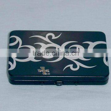 Embossing Tin cigarette case