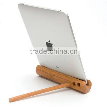 Small Travel Car Mobile Phone Stand Bamboo Material, Bamboo PC Notebook Holder photo-2