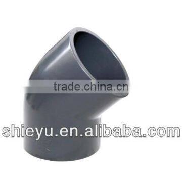 UPVC SCH80 45 DEGREE ELBOW WITH SOCKET END