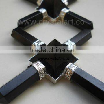 BLACK AGATE PYRAMID ENERGY GENERATOR TOOLS