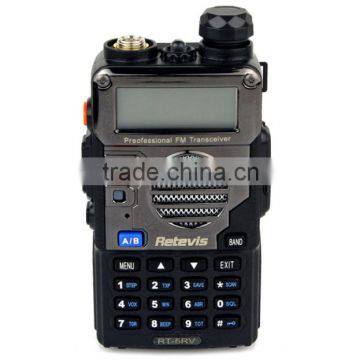 The cheapest 5W 128CH FM Retevis Ham UHF VHF Dual Band two way radio RT-5RV similar bf-uv5r