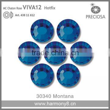 PRECIOSA Flat Back Hot Fix Rhinestones, Montana MC Chaton Rose VIVA12