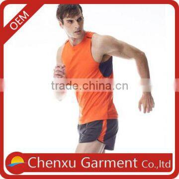 mens stringer sport vest wholesale muscle tee compression tank top printed gym wear sublimation 100% polyester grey tank top