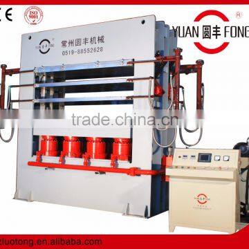 hydraulic wood auto & semi-auto door skin hot press machine