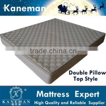 Hot selling good quality with 10 years warranty compressed Double pillow top pocket spring mattress