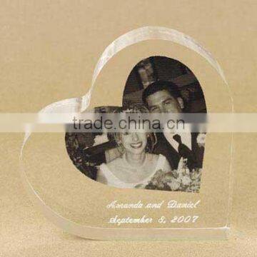 Acrylic Heart Shape Photo Frame