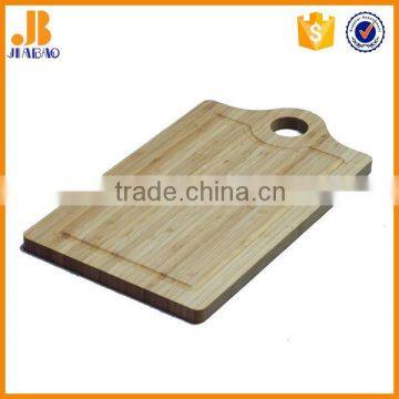 Rectangle fruit bamboo cutting board with juice groove