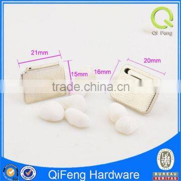 custom made metal buttons for handbag accessories square shape