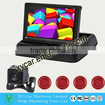 4.3inch Foldable Car monitor Visible parking sensor system XY-8483