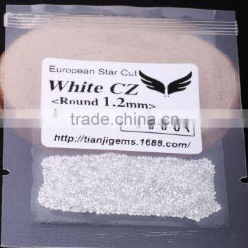 Small Size Cubic Zirconia Pave Beads for 18k Gold
