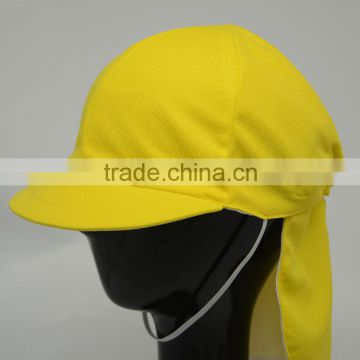 Yellow blank outdoor caps With Earflap