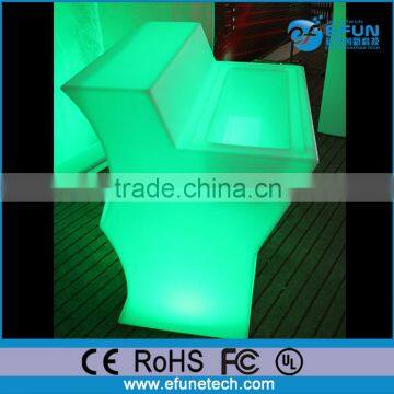 New design illuminated led light up counter furniture,party/nightclub led counter table