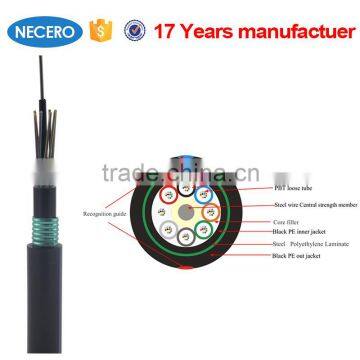 GYTY53 Double jacket 36 core fiber optic cable with PE/TPU/LSZH sheath