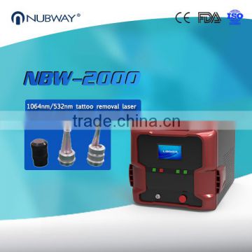 Portable Q switch nd yag laser eye line removal pigments removal machine