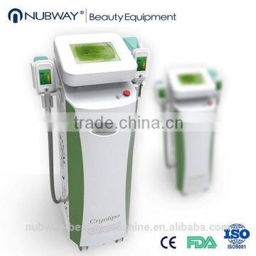 China leading high-tech fat cells removal 2 handles cryolipolysis fast slimming equipment