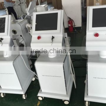 1.0-10mm SMAS Face Lift Anti-aging High Intersity 0.2-3.0J Focus Ultrasound Hifu Skin Tightening Machine 300W