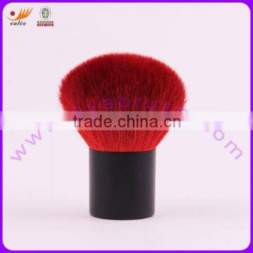 Red color kabuki powder brush with OEM