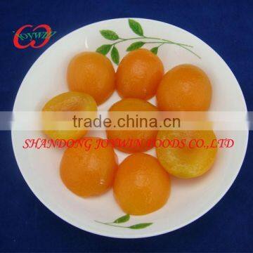 China Canned fruit in syrup, canned apricots halves/half in light syrup