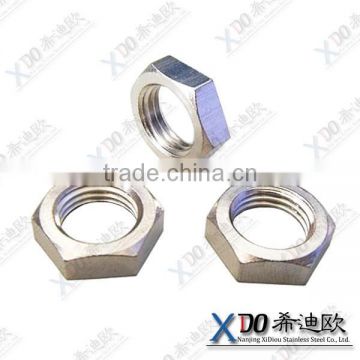 254SMO S31254 1.4547 alloy59 hardware fastener stainless steel hex thin nut m8 hexagon thin nut